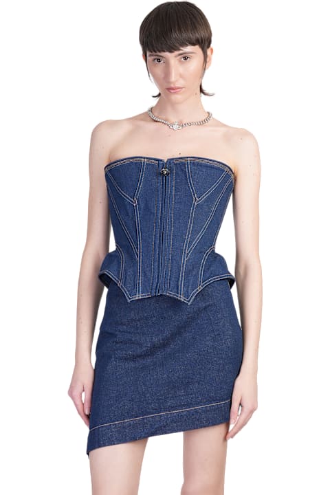 Vivienne Westwood for Women Vivienne Westwood Topwear In Blue Cotton