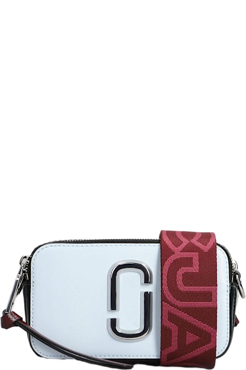 Marc Jacobs for Kids Marc Jacobs The Snapshot Shoulder Bag In Cyan Leather
