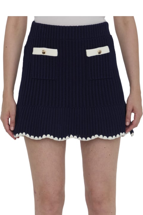 ウィメンズ スカート self-portrait Crochet Miniskirt
