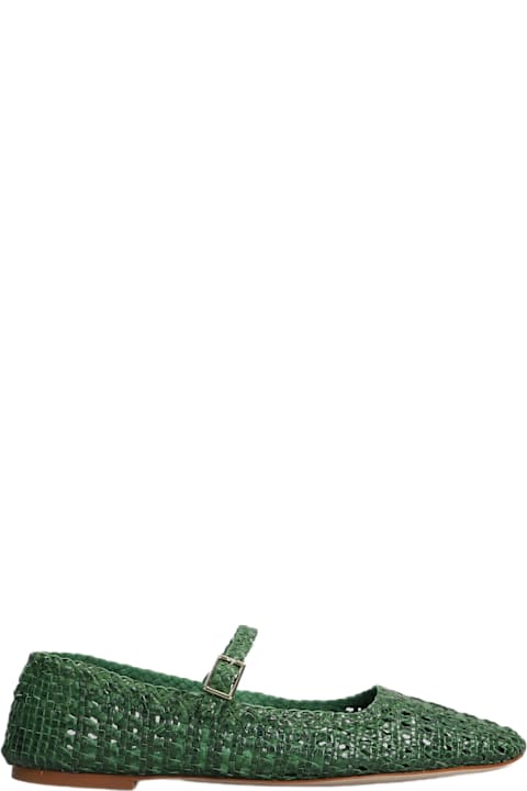 Fabio Rusconi Shoes for Women Fabio Rusconi Ballet Flats In Green Leather