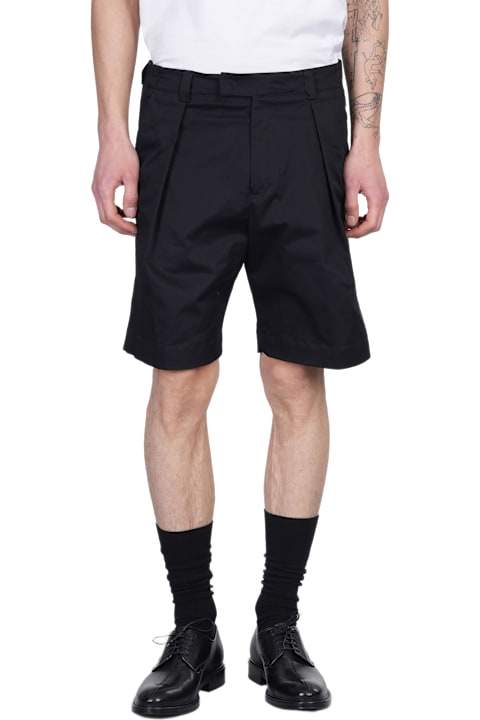 Low Brand Clothing for Men Low Brand Kim Shorts In Black Cotton