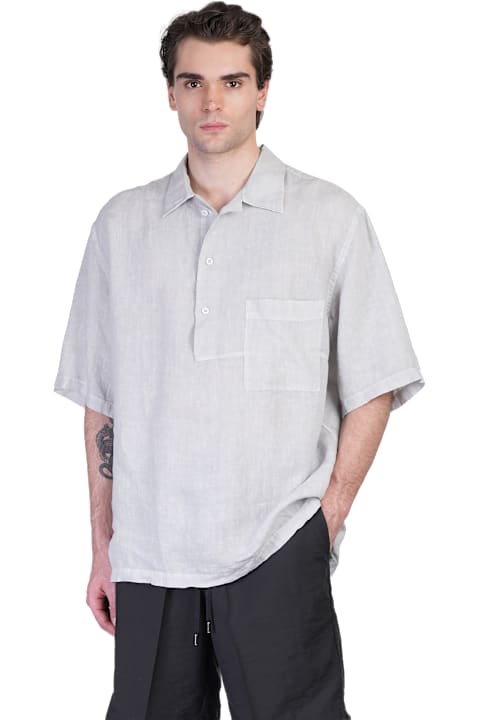 costumein Clothing for Men costumein Polx Polo In Black Linen