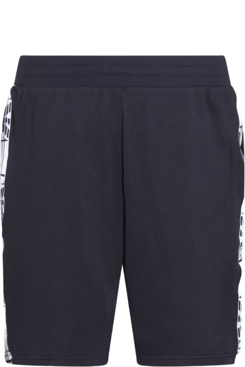 Emporio Armani Underwear Pants for Men Emporio Armani Underwear Blue Cotton Stretch Shorts