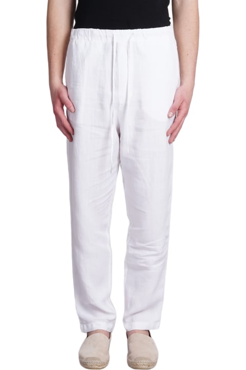 120% Lino Clothing for Men 120% Lino Pants In White Linen