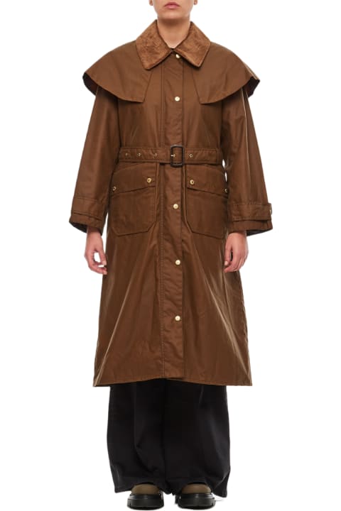 ウィメンズ Barbourのコート＆ジャケット Barbour Fellbeck Waxed Cotton Trench Coat