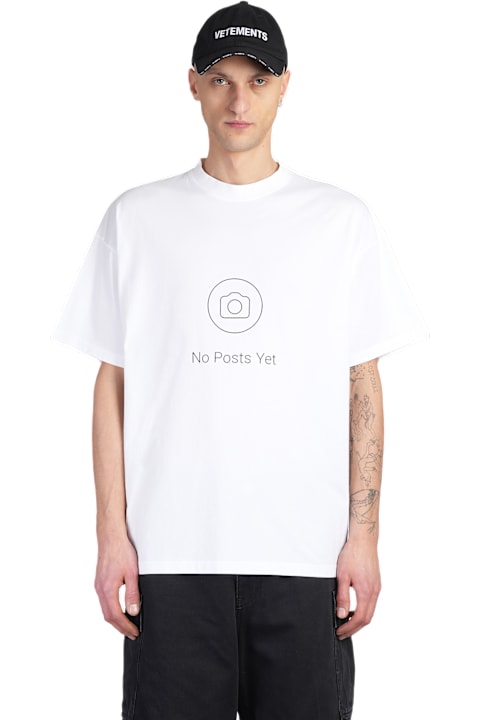 Homeware VETEMENTS T-shirt In White Cotton