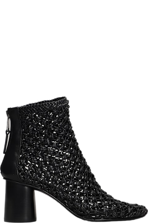 Elena Iachi Shoes for Women Elena Iachi High Heels Ankle Boots In Black Leather