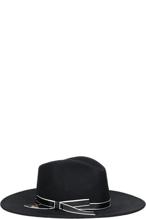 أدوات منزلية Borsalino Andrea Brushed Felt With Shiny Hatband