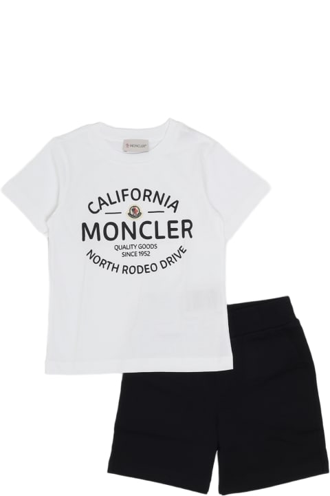 Moncler Jumpsuits for Girls Moncler T-shirt+shorts Suit