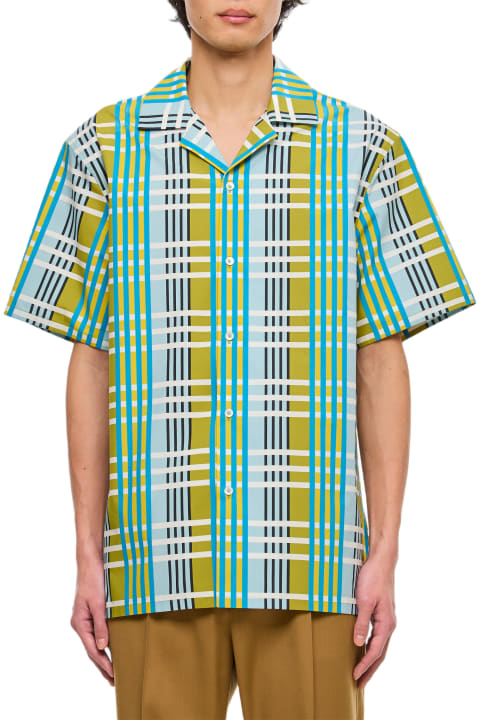 メンズ Lanvinのシャツ Lanvin Cotton Printed Bowling Shirt