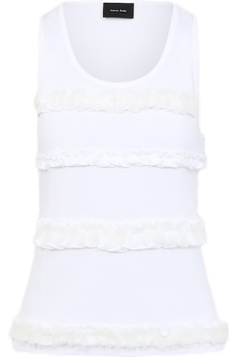 Simone Rocha for Women Simone Rocha Fitted Ruffle Frill Tank Top