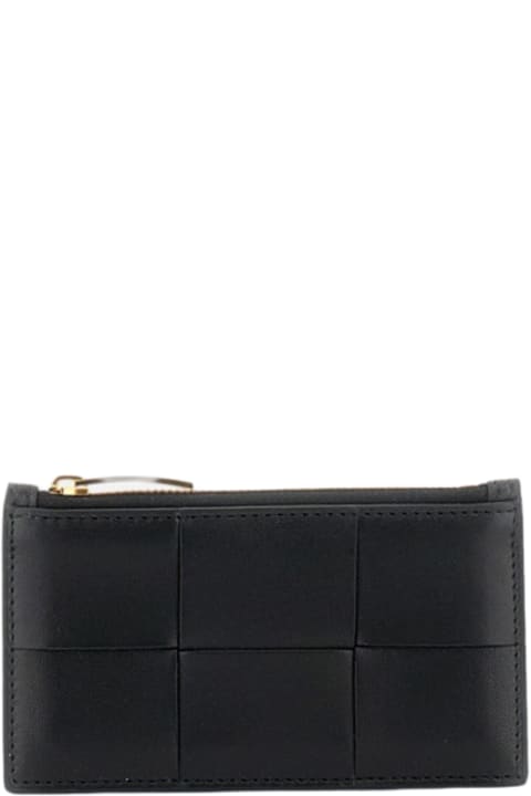 Wallets for Women Bottega Veneta Cassette Card Holder With Zip