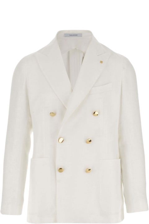 Coats & Jackets for Men Tagliatore Double-breasted Linen Jacket