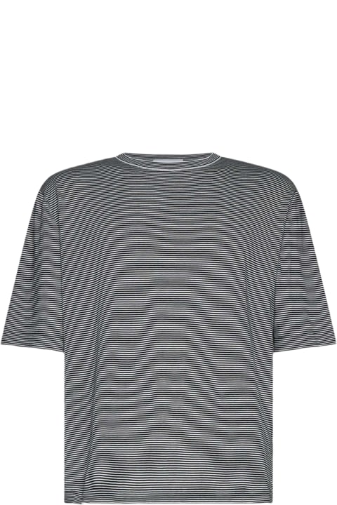 Lardini Topwear for Men Lardini Striped Cotton T-shirt