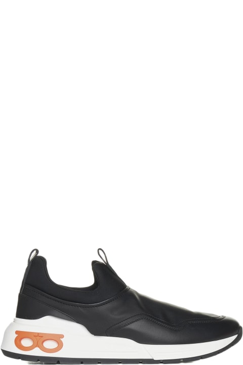 Ferragamo for Men Ferragamo Cosma Leather Slip-on Sneakers