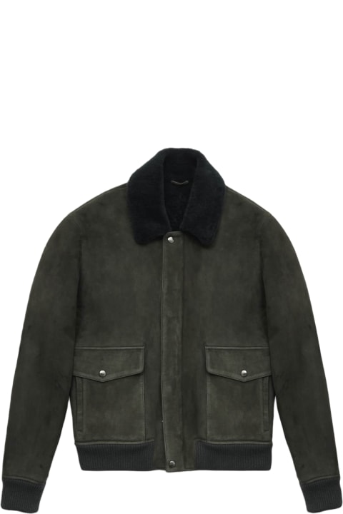 Larusmiani Coats & Jackets for Men Larusmiani Aviator Jacket 'transatlantic' Leather Jacket