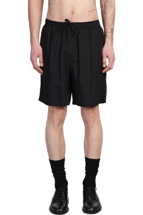 Low Brand Pants for Men Low Brand Tokyo Shorts In Black Wool And Polyester