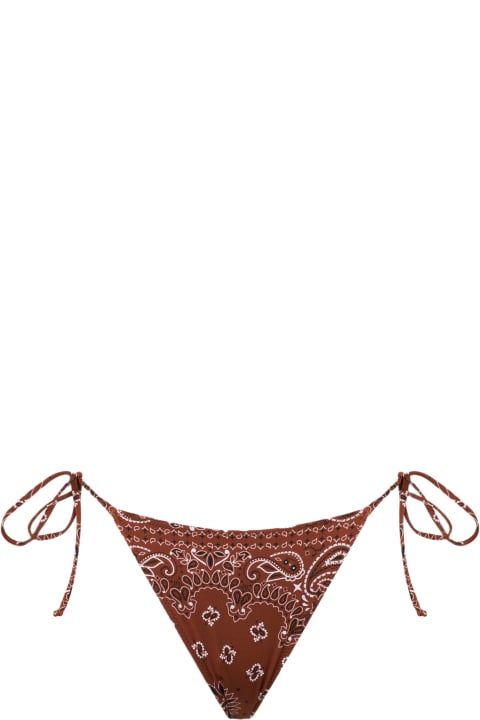 Homeware MC2 Saint Barth Woman Bandanna Swim Briefs With Side Laces