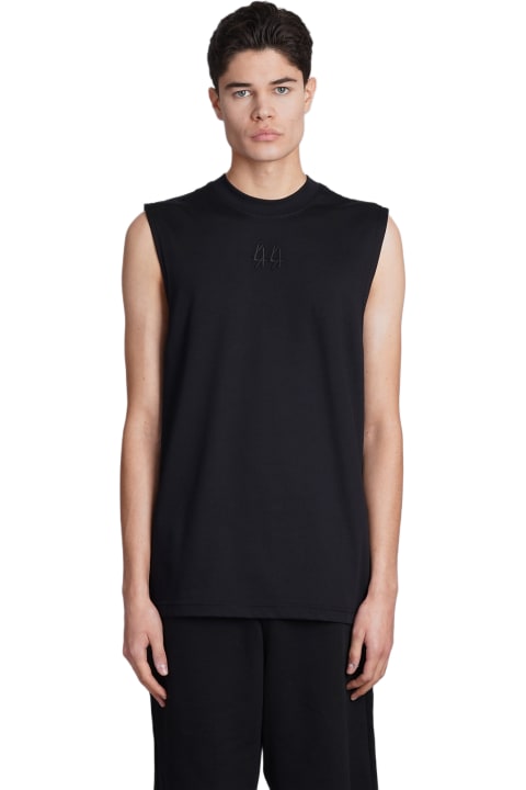 44 Label Group Topwear for Men 44 Label Group Tank Top In Black Cotton