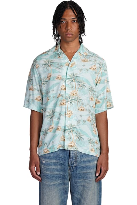 Homeware AMIRI Shirt In Cyan Viscose
