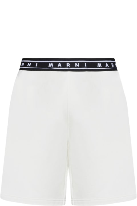 Marni for Men Marni Logo-tape Cotton Shorts