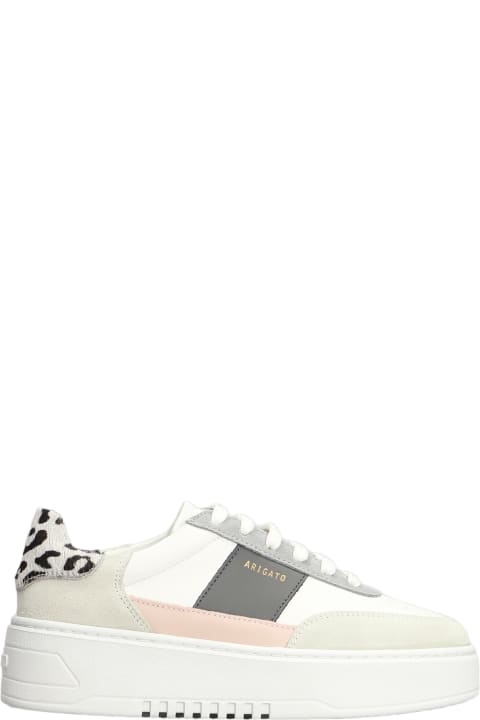 Axel Arigato Wedges for Women Axel Arigato Orbit Sneakers In White Suede And Leather