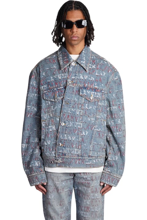 メンズ Lanvinのコート＆ジャケット Lanvin Denim Jackets In Blue Cotton