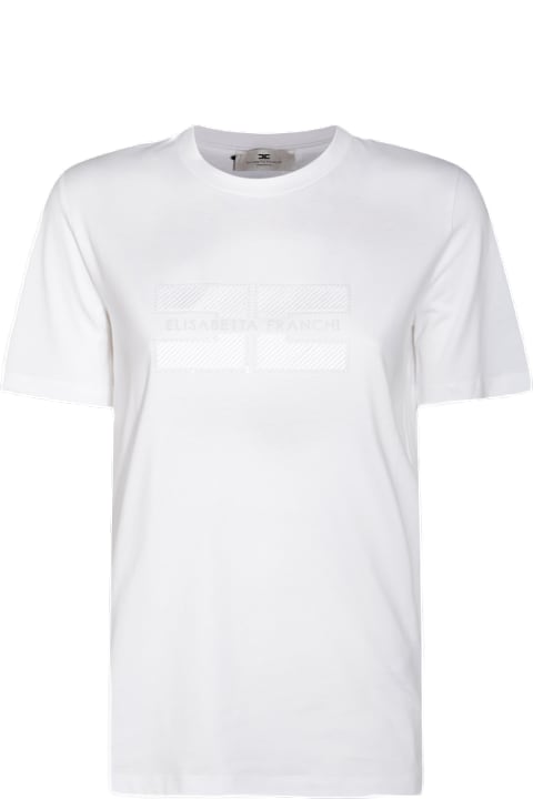 Homeware Elisabetta Franchi Embroidery Logo And Strass T-shirt