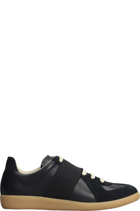 Maison Margiela Sneakers for Women Maison Margiela Replica Sneakers In Black Suede And Leather