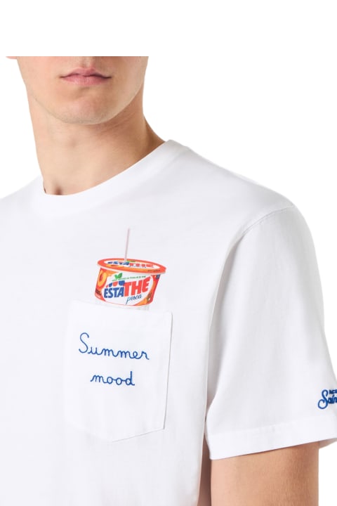 Homeware MC2 Saint Barth Man Cotton T-shirt With Estathé Print | Estathe
® Special Edition