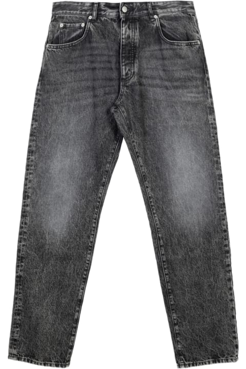 Man Jeans Five pockets faded black jeans - Kanye