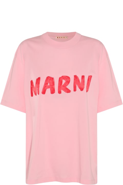 ウィメンズ新着アイテム Marni Pink Cotton T-shirt