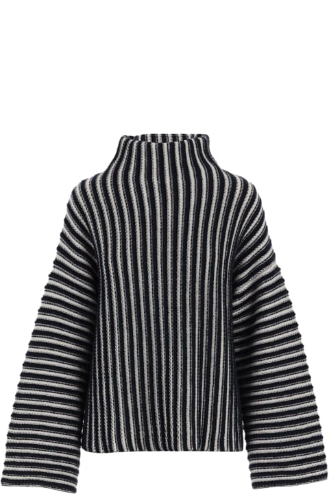 Cashmere Sweater With Striped Pattern