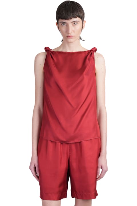 Loulou Studio for Women Loulou Studio Remy Topwear In Red Silk
