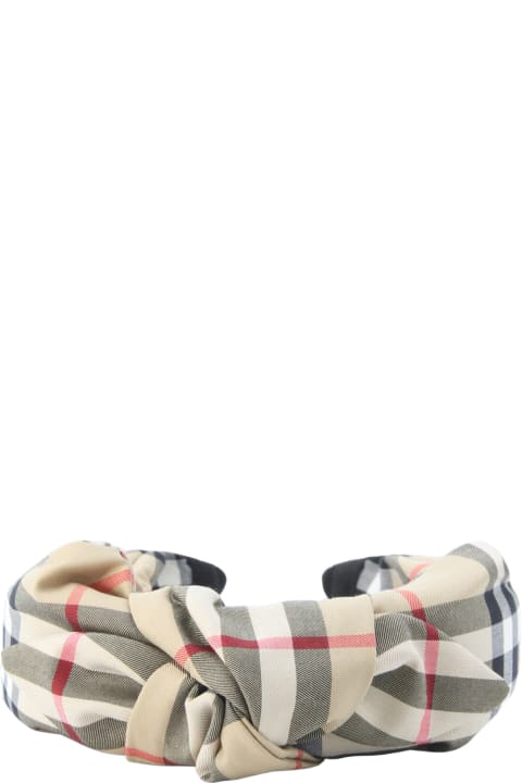 Sale for Girls Burberry Archive Beige Check Hairband