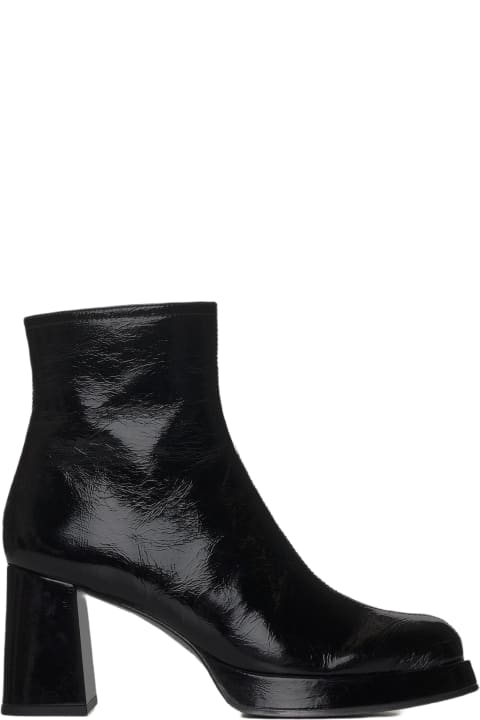 Chie Mihara Shoes for Women Chie Mihara Katrin Patent Leather Ankle Boots