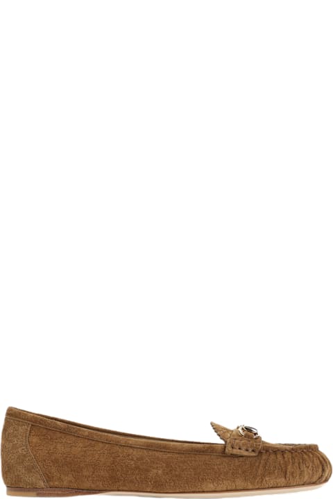 Gucci Flat Shoes for Women Gucci Camel Suede Loafers