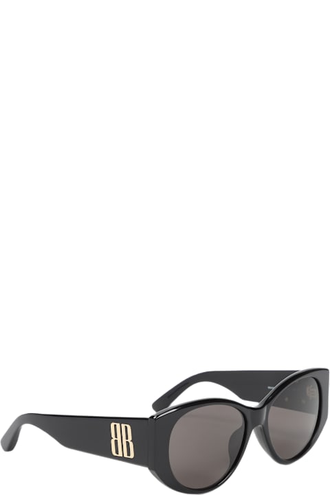 サングラス Balenciaga Black Acetate Nano Round Sunglasses Balenciaga Black Acetate Nano Round Sunglasses | italist
