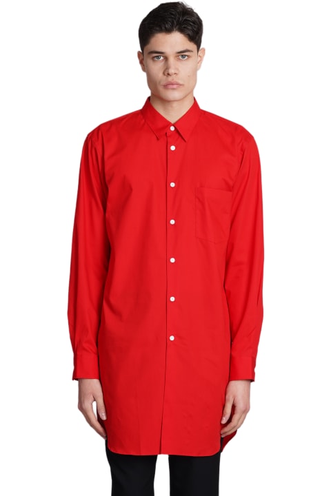 Comme Des Garçons Homme Plus for Men Comme Des Garçons Homme Plus Shirt In Red Cotton