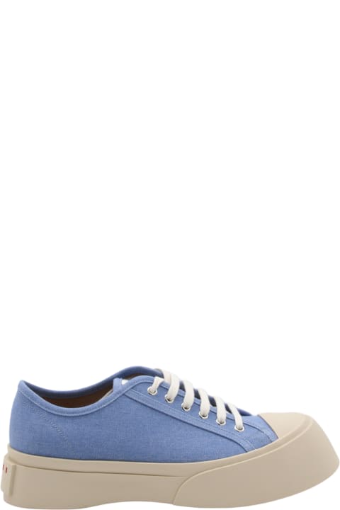 Sneakers for Men Marni Light Blue Leather Sneakers