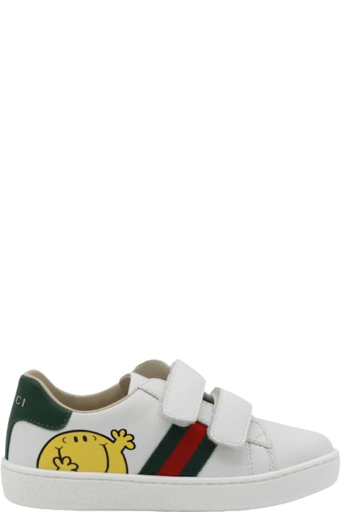 Gucci White Leather Sneakers