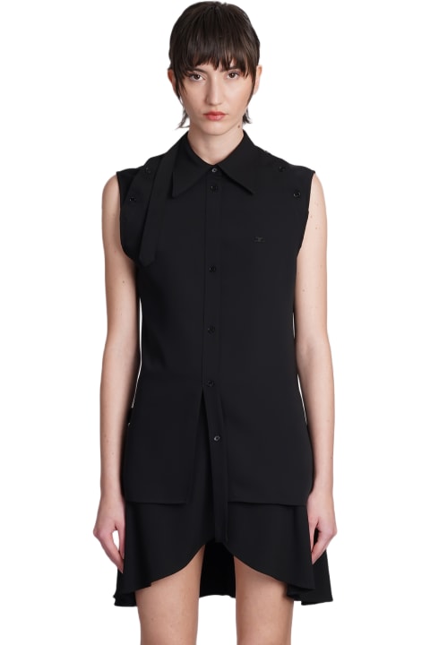Courrèges Topwear for Women Courrèges Shirt In Black Polyester