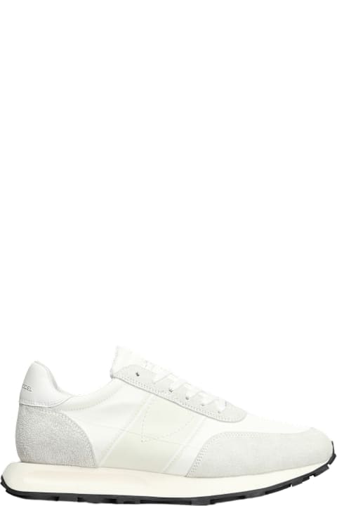 Homeware Philippe Model Tour Low Sneakers In White Suede And Fabric