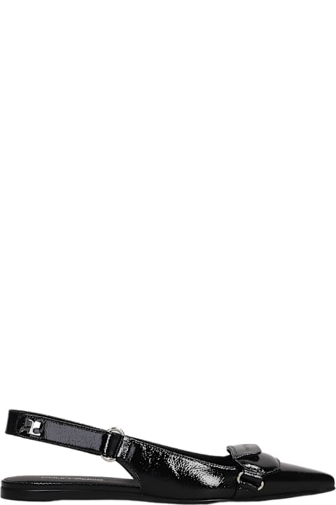 Courrèges Shoes for Women Courrèges Ballet Flats In Black Leather