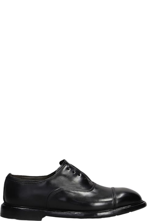 Premiata for Kids Premiata Lace Up Shoes In Black Leather