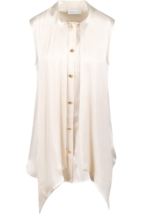 Nina Ricci for Women Nina Ricci Nina Ricci Sleeveless Silk Muslin Shirt