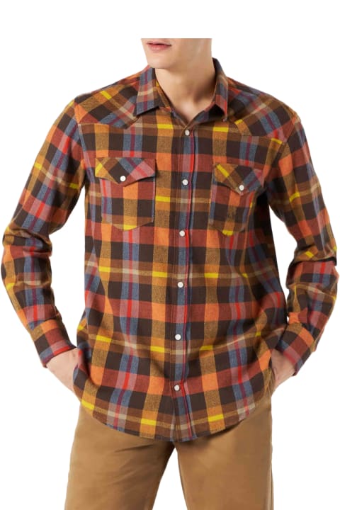 Homeware MC2 Saint Barth Man Shirt With Yellow Tartan