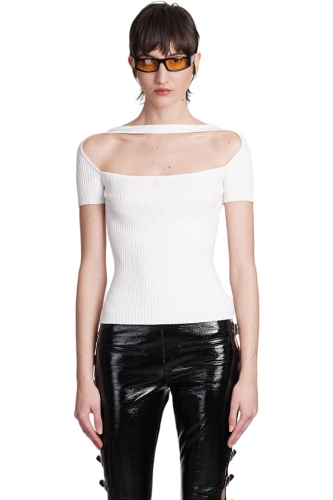Courrèges Topwear for Women Courrèges Topwear In White Viscose