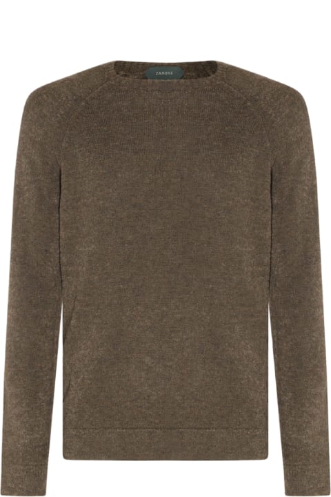 Zanone Clothing for Men Zanone Green Wool Blend Sweater