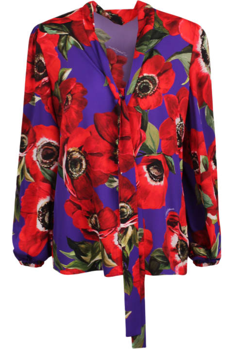 Dolce & Gabbana Clothing for Women Dolce & Gabbana Dolce & Gabbana Floral-print Blouse